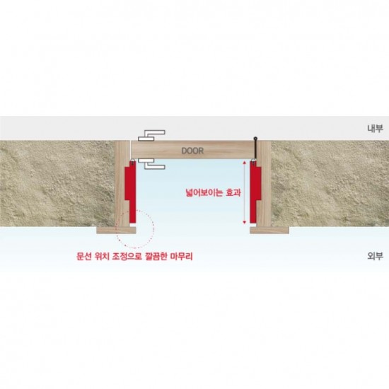 [문틀] 분리형 문틀 - 와이드형